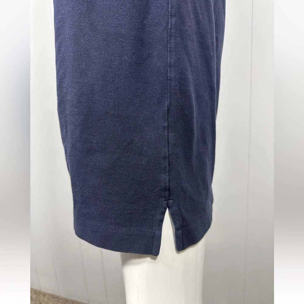 Ralph Lauren Sz M Polo Shirt Dress Navy Blue Short Sleeve Pony Logo Preppy - Picture 7 of 11